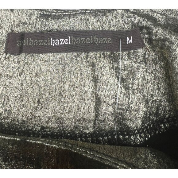 Hazel Metallic Long Sleeve Blouse M - Picture 11 of 15